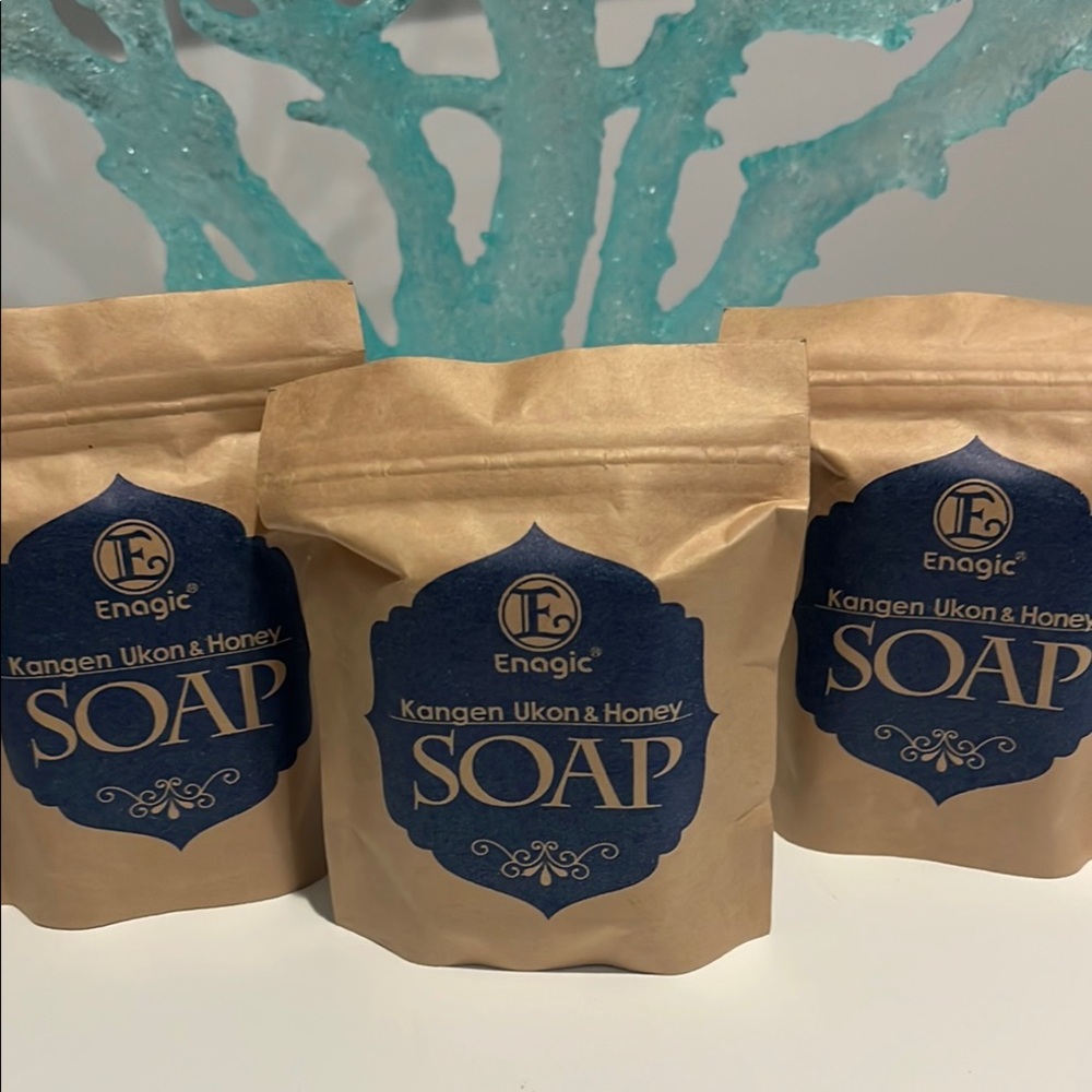 Enagic Kangen Ukon organic soap set of 3 bars vegan